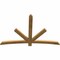 Ekena Millwork Alberta Rough Sawn Timber Gable Bracket, Western Red Cedar, 72"W x 48"H x 2"D x 4"F, 16/12 Pitch GBW072X48X0204ALB00RWR - alternate 2